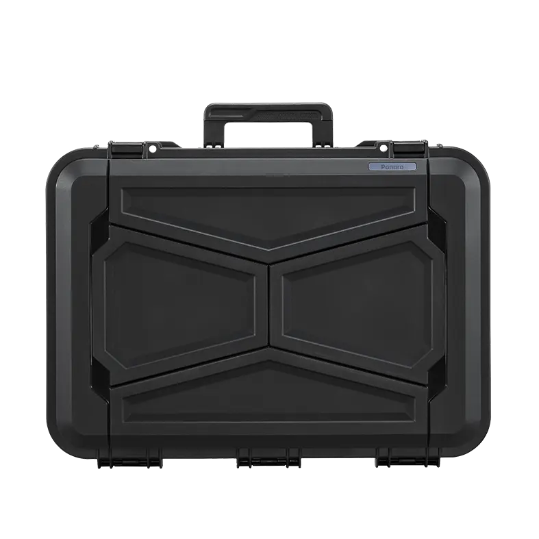 Panaro EKO recycled cases — sustainable protection, wind-farm landscape