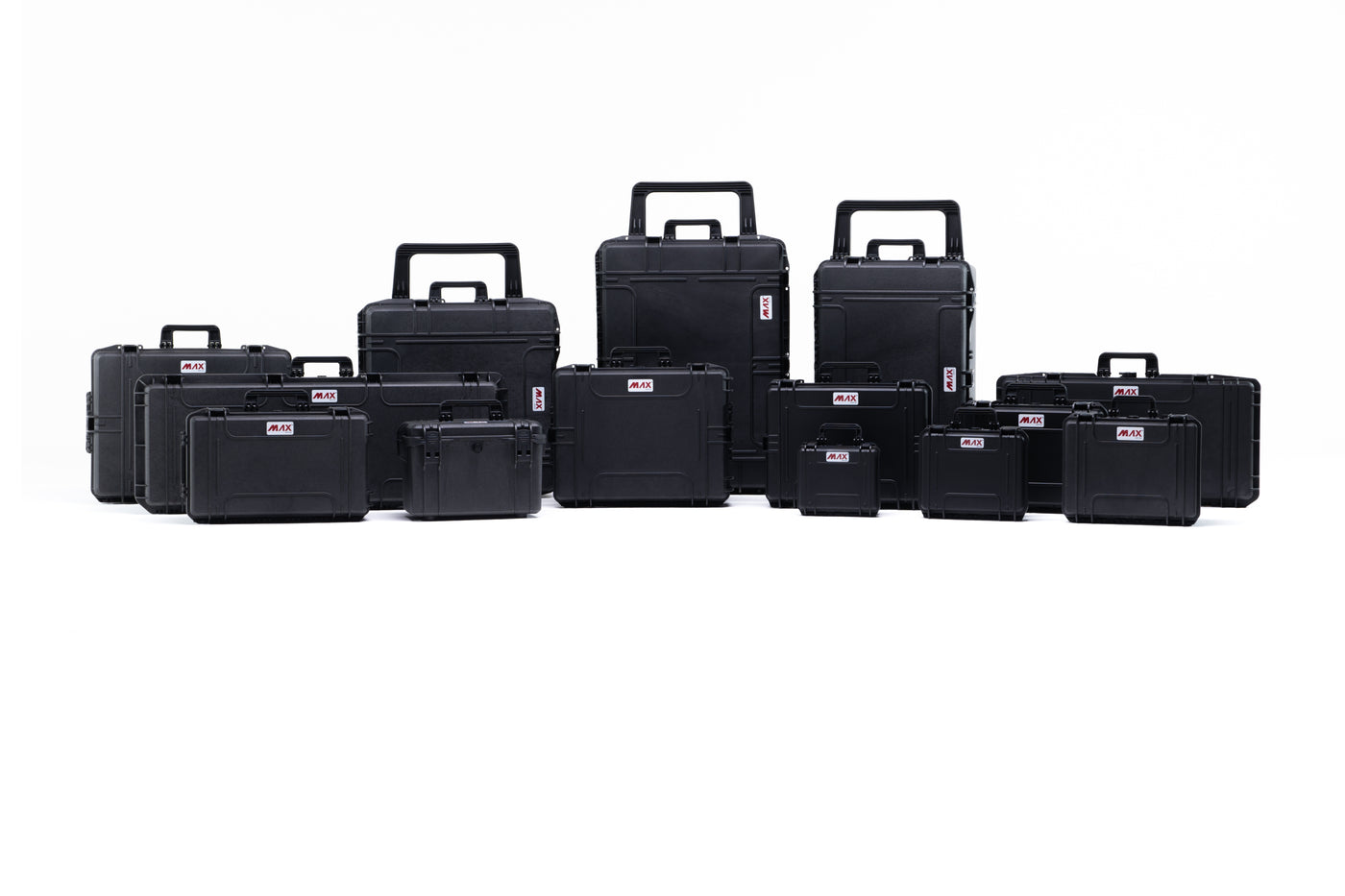 MAX cases by Panaro in different sizes side by side