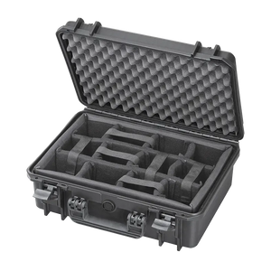 MAX430CAM Waterproof Camera Case by Panaro with Padded Dividers, black