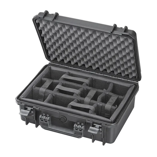MAX430CAM Waterproof Camera Case by Panaro with Padded Dividers, black