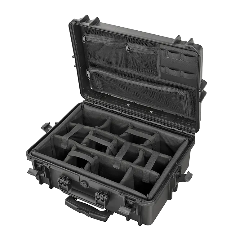 MAX505 CAMORGTR Waterproof Camera Organizer Trolley Case by Panaro with Wheels – 55.5 × 42.8 × 21.1 cm
