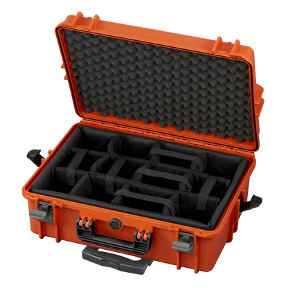 MAX505CAMTR Waterproof Camera Trolley Case by Panaro with Padded Dividers & Wheels – 55.5 × 42.8 × 21.1 cm