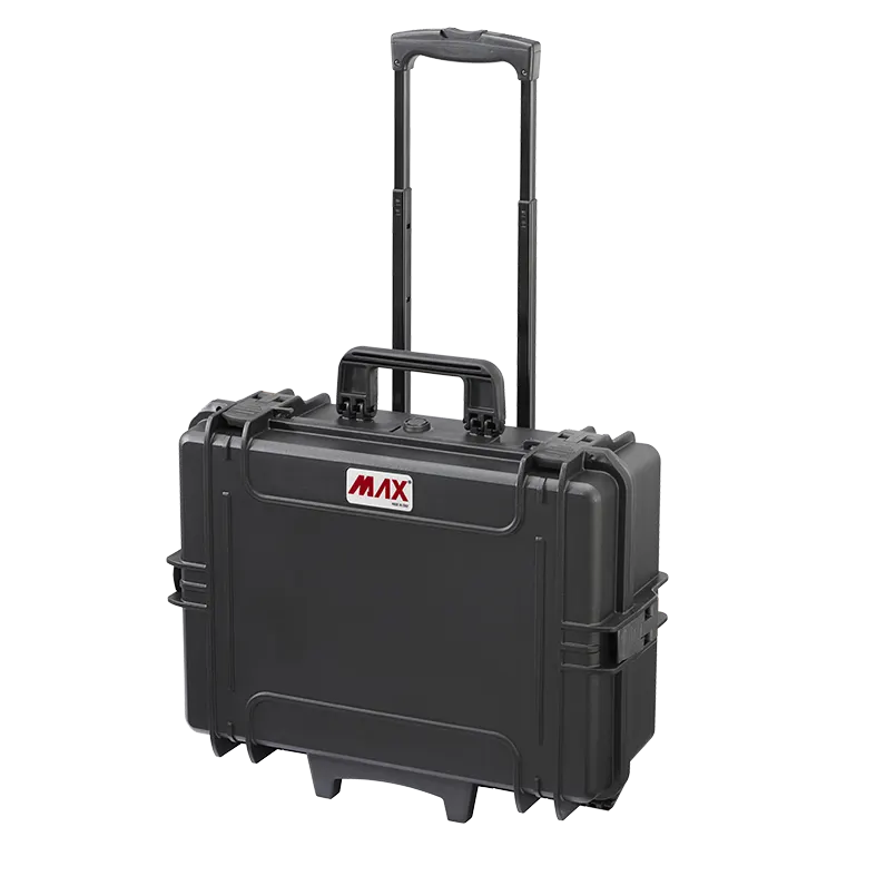 MAX505CAMTR Waterproof Camera Trolley Case by Panaro with Padded Dividers & Wheels – 55.5 × 42.8 × 21.1 cm